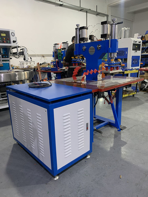 Wholesale High Frequency Double Head Pedal PVC Coated Fabric Textilene Welding Machine 5KW~15KW New TPU Air Valve Nozzle Sealing