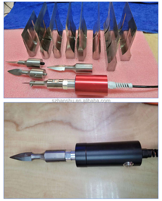 Handheld Gun Type New Ultrasonic Generator Transducer Steel Titanium Blade Knife for Plastic Cloth Leather Cutting